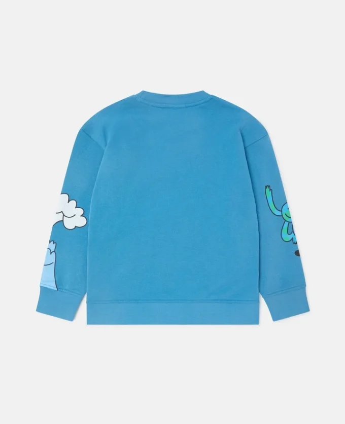 Sweat-shirt à col rond avec motif Earth Friends Sweat-shirt à col rond avec motif Earth Friends