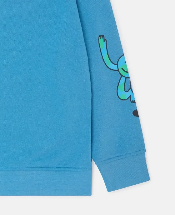Sweat-shirt à col rond avec motif Earth Friends Sweat-shirt à col rond avec motif Earth Friends