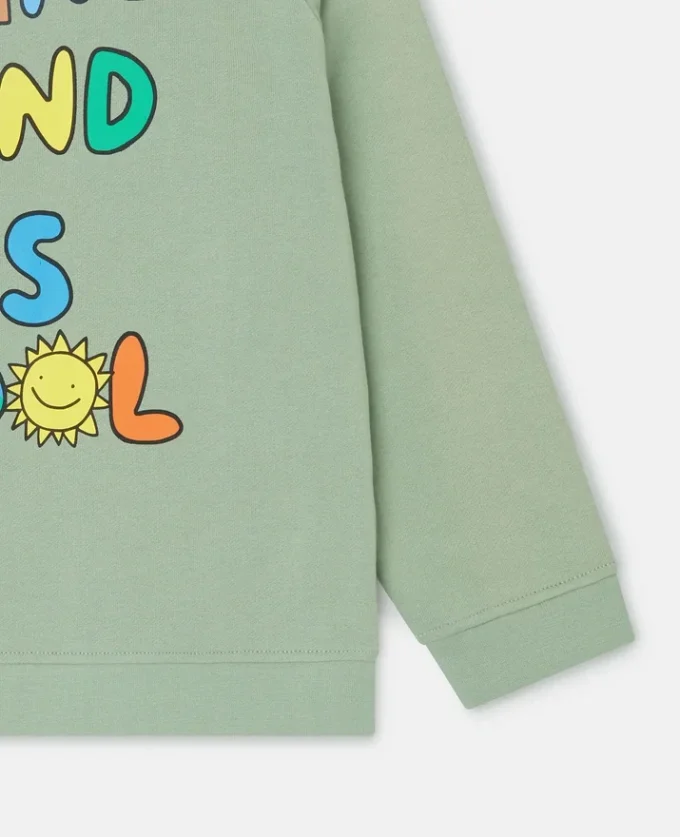 Sweat-shirt à col rond avec motif Earth Friends Sweat-shirt à col rond avec motif Earth Friends