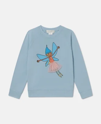 Sweat-shirt à col rond avec motif féérique