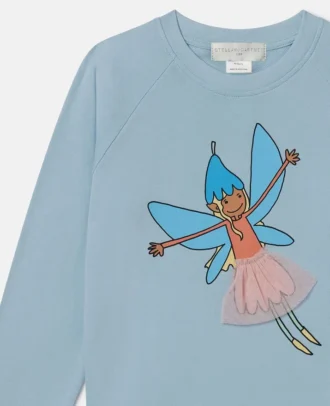 Sweat-shirt à col rond avec motif féérique