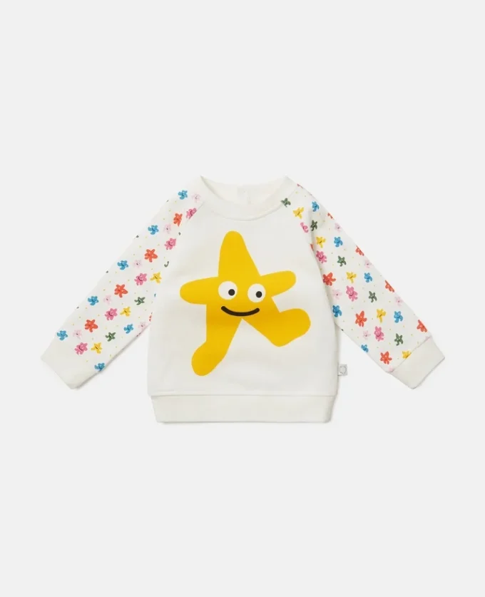 Sweat-shirt à col rond avec motif étoile Sweat-shirt à col rond avec motif étoile