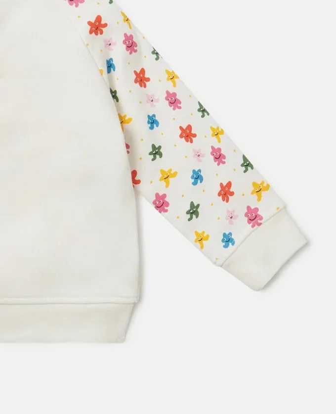 Sweat-shirt à col rond avec motif étoile Sweat-shirt à col rond avec motif étoile