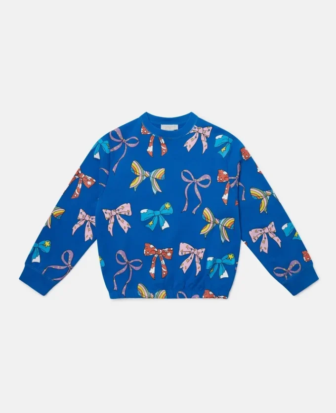 Sweat-shirt à col rond et imprimé nœud Sweat-shirt à col rond et imprimé nœud