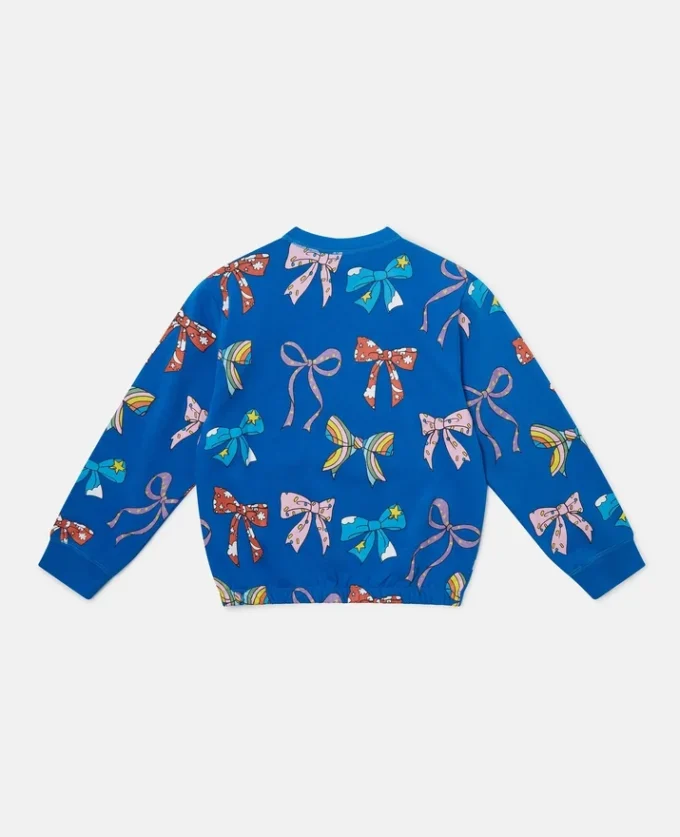 Sweat-shirt à col rond et imprimé nœud Sweat-shirt à col rond et imprimé nœud
