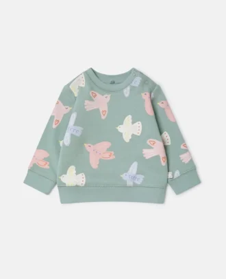 Sweat-shirt à col rond imprimé Dove