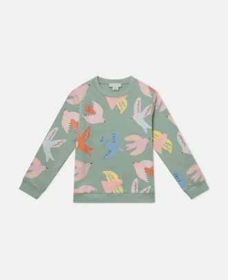 Sweat-shirt à col rond imprimé Dove