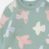 Sweat-shirt à col rond imprimé Dove Sweat-shirt à col rond imprimé Dove