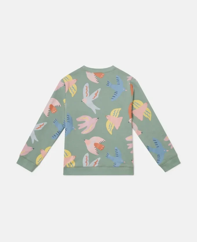 Sweat-shirt à col rond imprimé Dove Sweat-shirt à col rond imprimé Dove