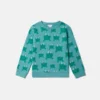 Sweat-shirt à col rond imprimé grenouille Sweat-shirt à col rond imprimé grenouille