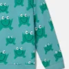Sweat-shirt à col rond imprimé grenouille Sweat-shirt à col rond imprimé grenouille