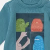 Sweat-shirt à col rond imprimé monstre Sweat-shirt à col rond imprimé monstre
