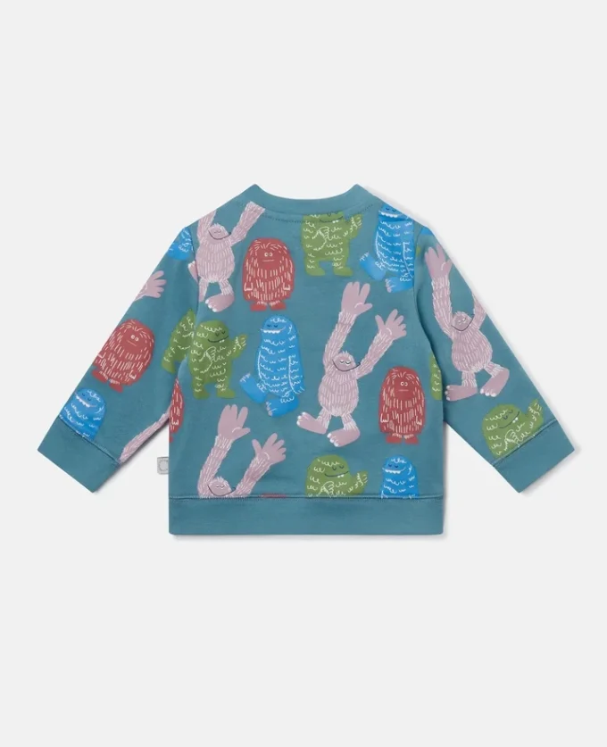 Sweat-shirt à col rond imprimé monstres Sweat-shirt à col rond imprimé monstres