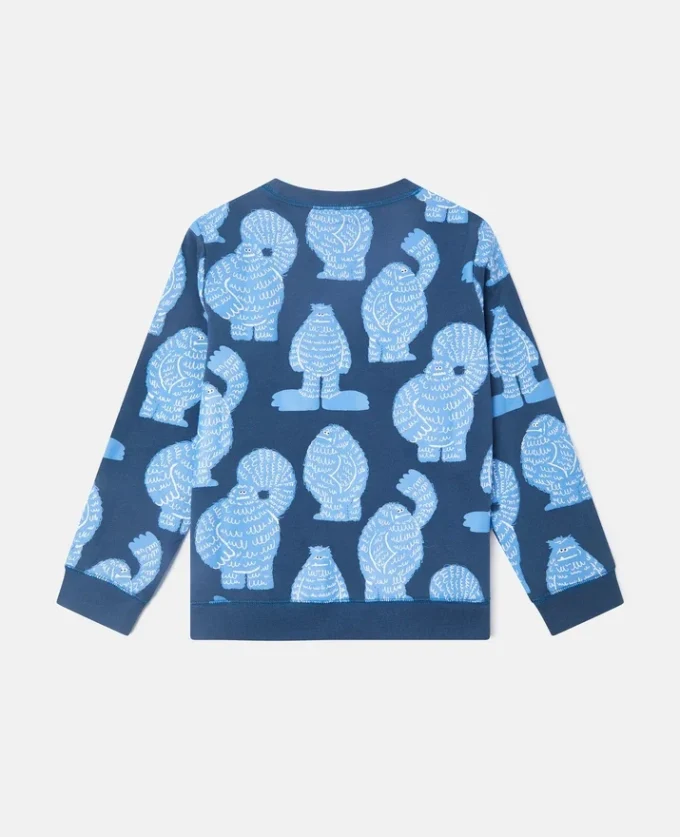 Sweat-shirt à col rond imprimé monstres Sweat-shirt à col rond imprimé monstres