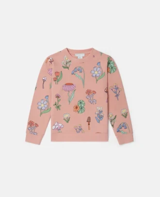 Sweat-shirt à col rond imprimé Woodland