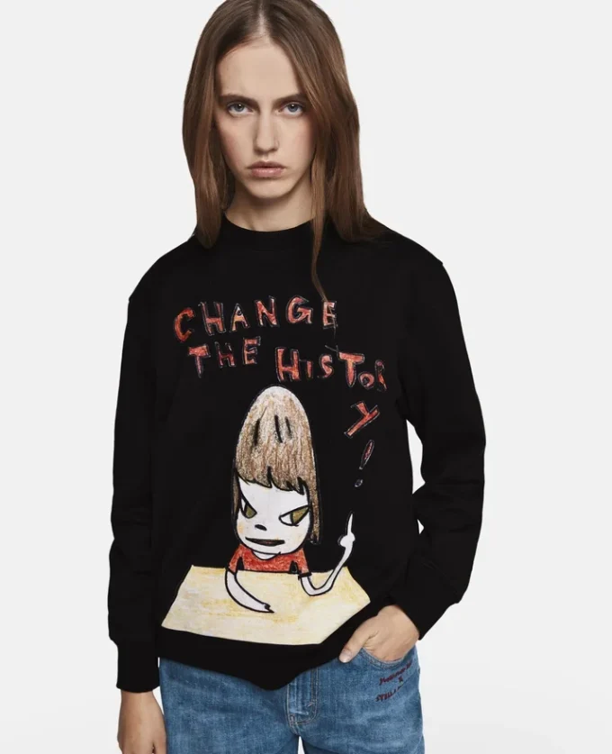 Sweat-shirt en coton Change the History Sweat-shirt en coton Change the History
