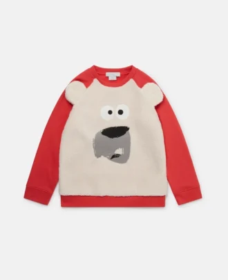 Sweat-shirt en molleton ours polaire