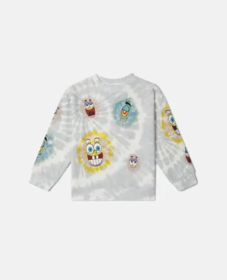 Sweat-shirt graphique tie-dye Bob l&rsquo;éponge