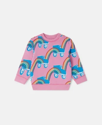 Sweat-shirt imprimé arc-en-ciel Rollerskate