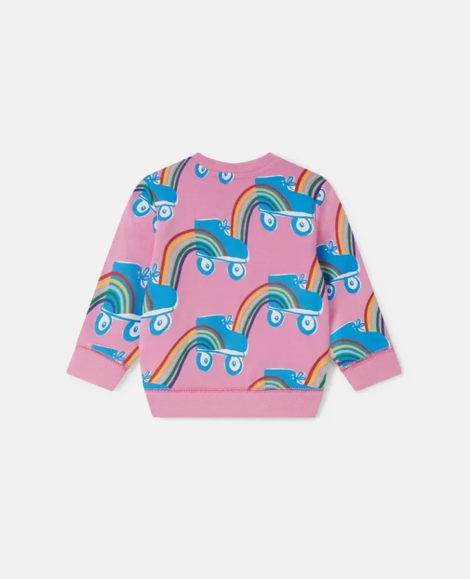 Sweat-shirt imprimé arc-en-ciel Rollerskate