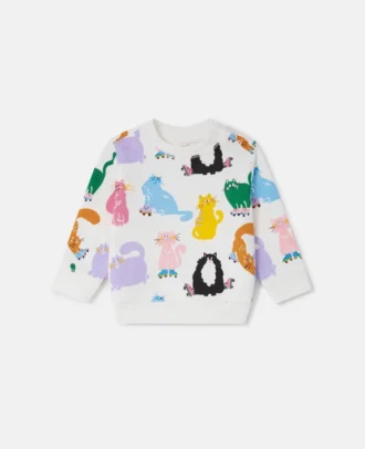 Sweat-shirt imprimé chats