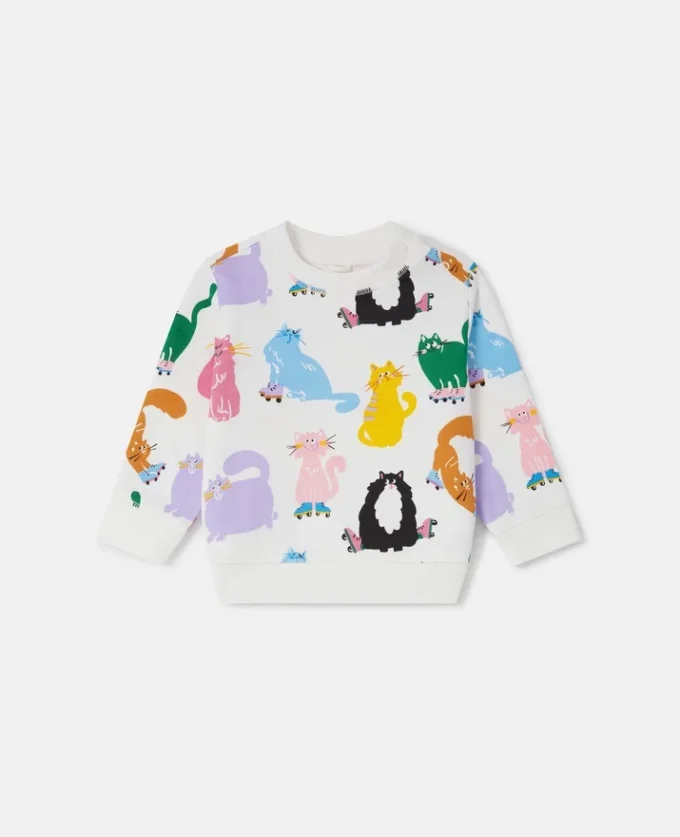 Sweat-shirt imprimé chats