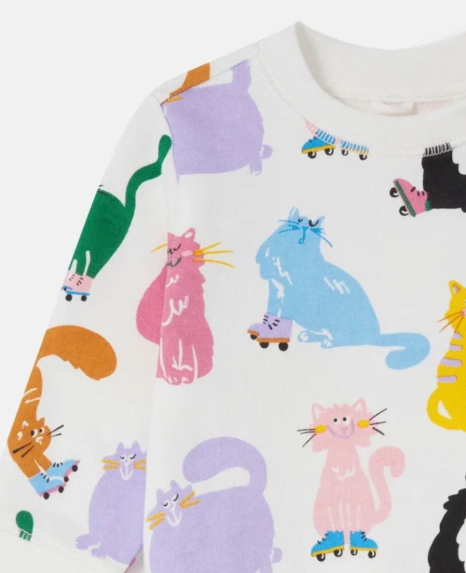 Sweat-shirt imprimé chats