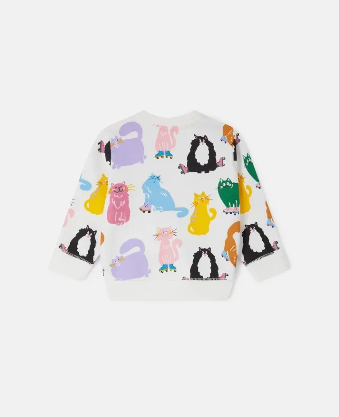Sweat-shirt imprimé chats