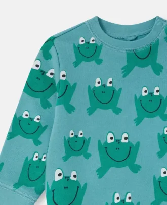 Sweat-shirt imprimé grenouille