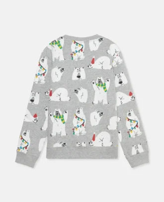 Sweat-shirt imprimé ours polaire