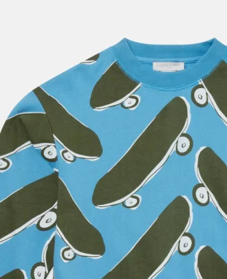 Sweat-shirt imprimé skateboard