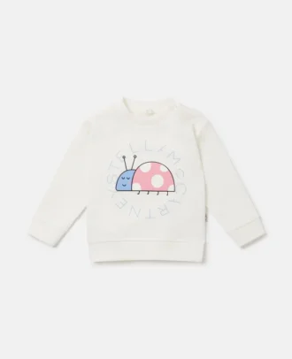 Sweat-shirt à motif coccinelle