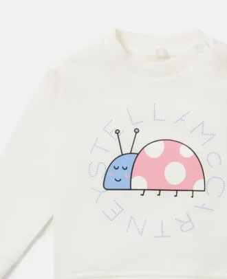 Sweat-shirt à motif coccinelle