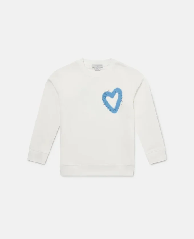 Sweat-shirt à motif cœur graffiti Sweat-shirt à motif cœur graffiti