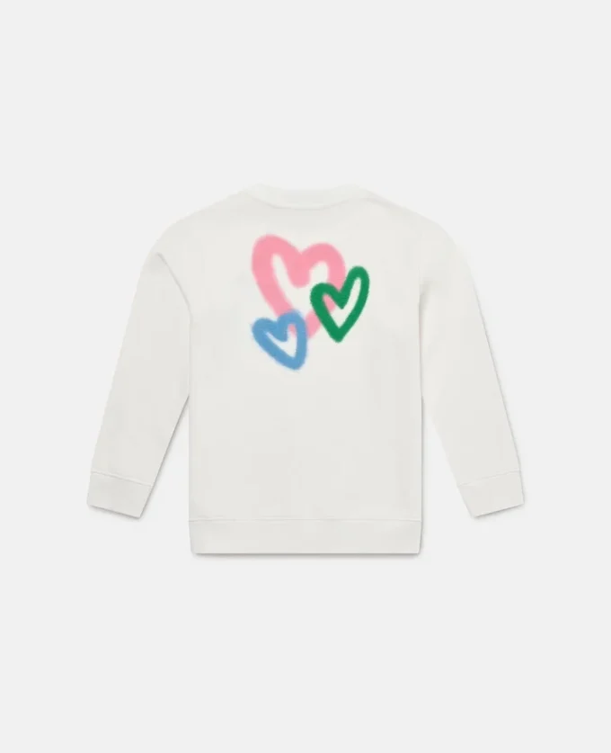 Sweat-shirt à motif cœur graffiti Sweat-shirt à motif cœur graffiti