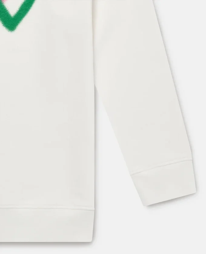 Sweat-shirt à motif cœur graffiti Sweat-shirt à motif cœur graffiti