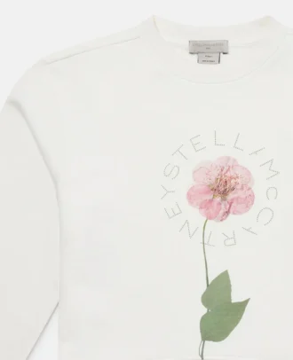 Sweat-shirt à motif floral