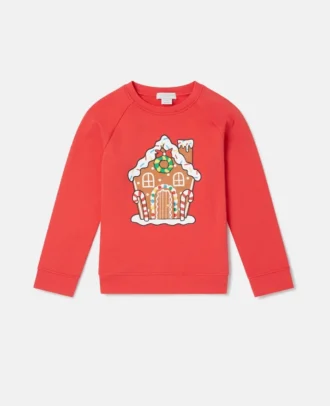 Sweat-shirt à motif maison en pain d&rsquo;épices