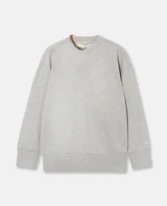 Sweat-shirt orné de chaînes