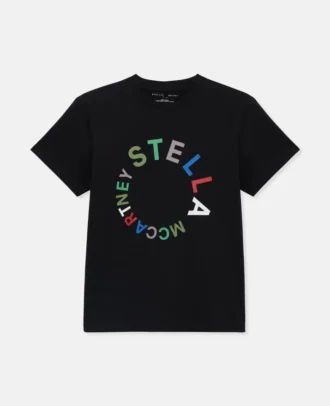 T-shirt avec logo circulaire brodé