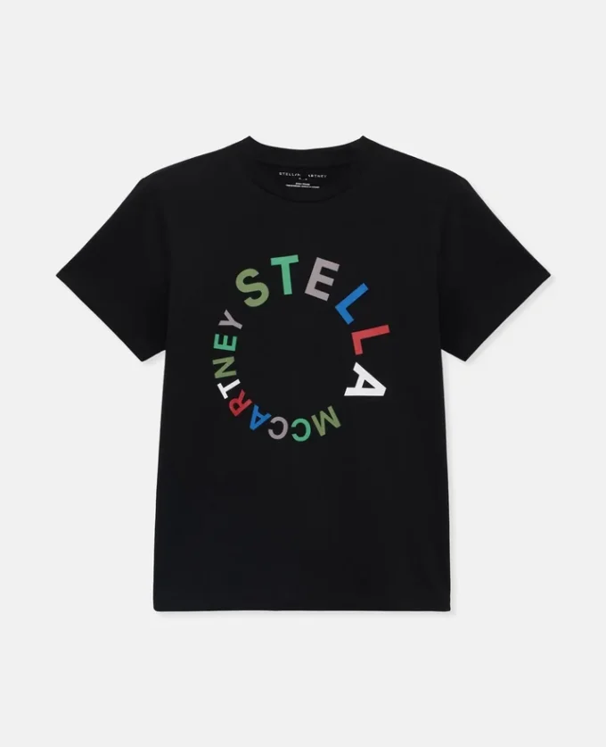 T-shirt avec logo circulaire brodé T-shirt avec logo circulaire brodé