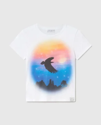 T-shirt bébé à motif graphique airbrush