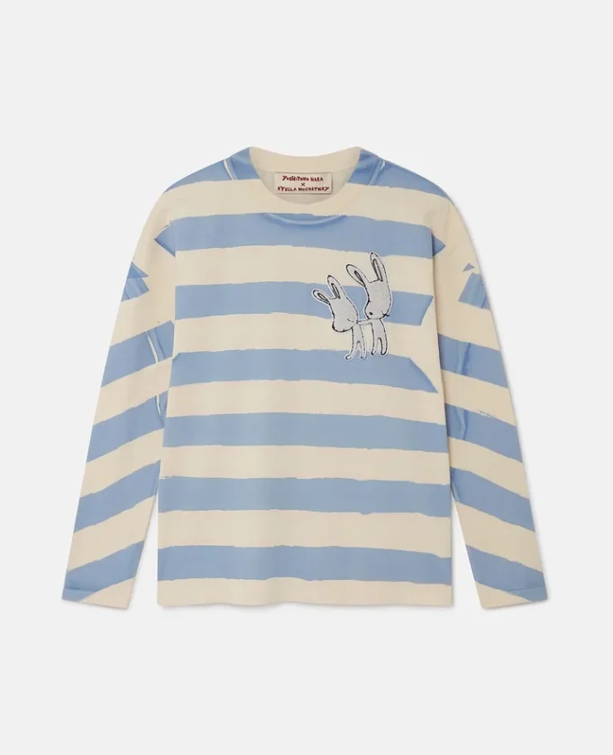 T-shirt breton avec broderie lapin T-shirt breton avec broderie lapin