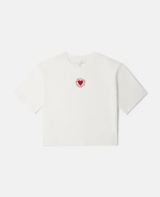 T-shirt brodé de cœurs T-shirt brodé de cœurs