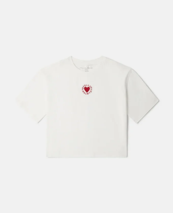 T-shirt brodé de cœurs T-shirt brodé de cœurs