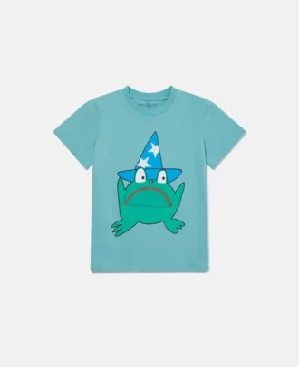 T-shirt à col rond avec imprimé graphique grenouille