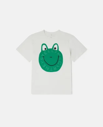 T-shirt à col rond avec imprimé graphique grenouille