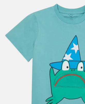 T-shirt à col rond avec imprimé graphique grenouille