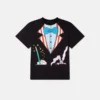 T-shirt à col rond avec imprimé lapin magicien T-shirt à col rond avec imprimé lapin magicien