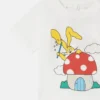 T-shirt à col rond avec imprimé lapin magicien T-shirt à col rond avec imprimé lapin magicien